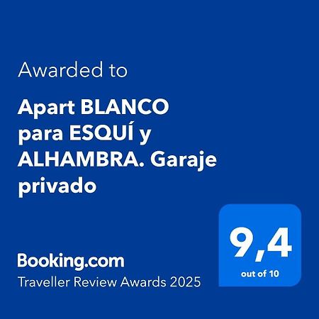 Apart Blanco Para Esqui Y Alhambra. Garaje Privado 格拉纳达 外观 照片